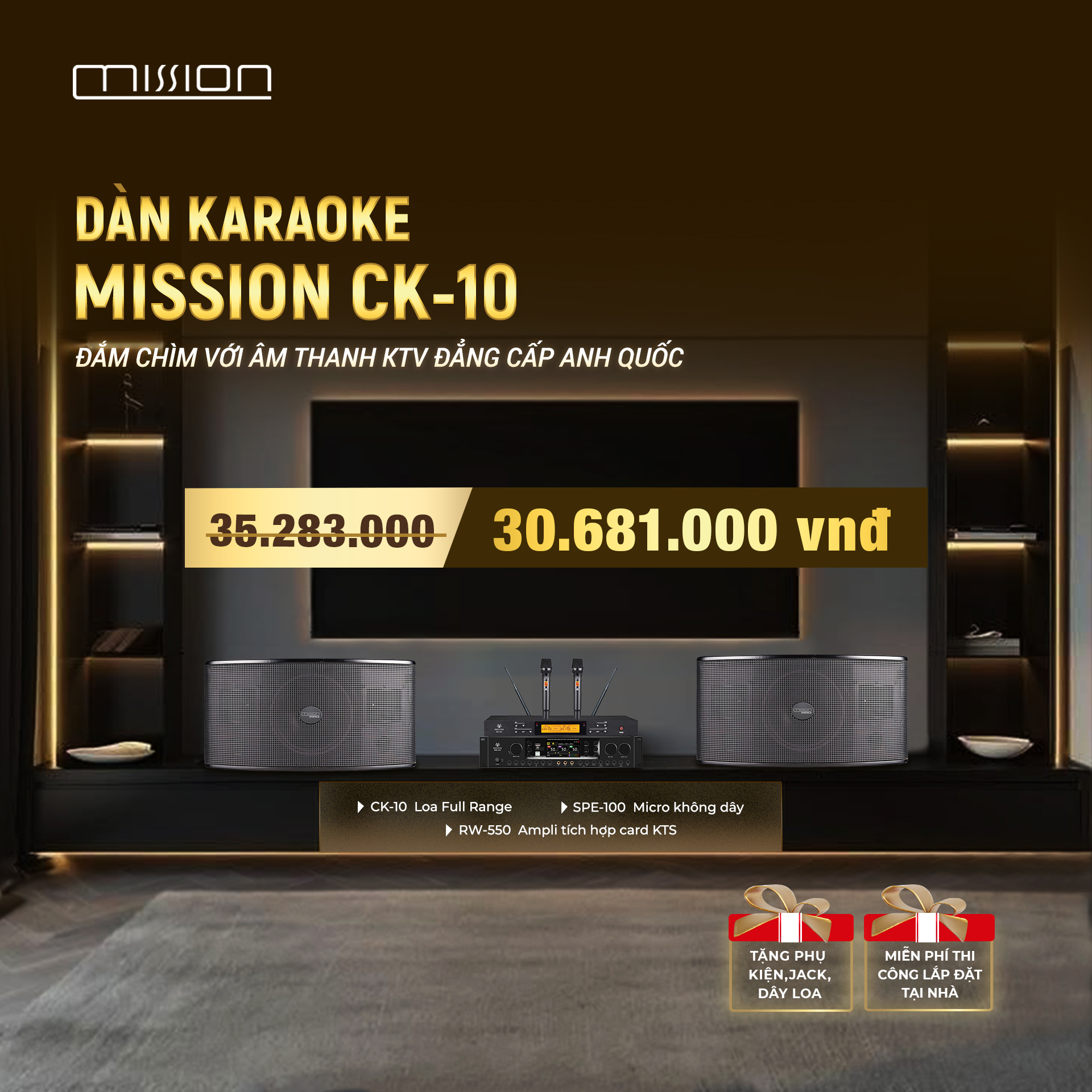 DÀN KARAOKE GIA ĐÌNH MISSION CK-10-1 1 DÀN KARAOKE GIA ĐÌNH MISSION CK-10-1