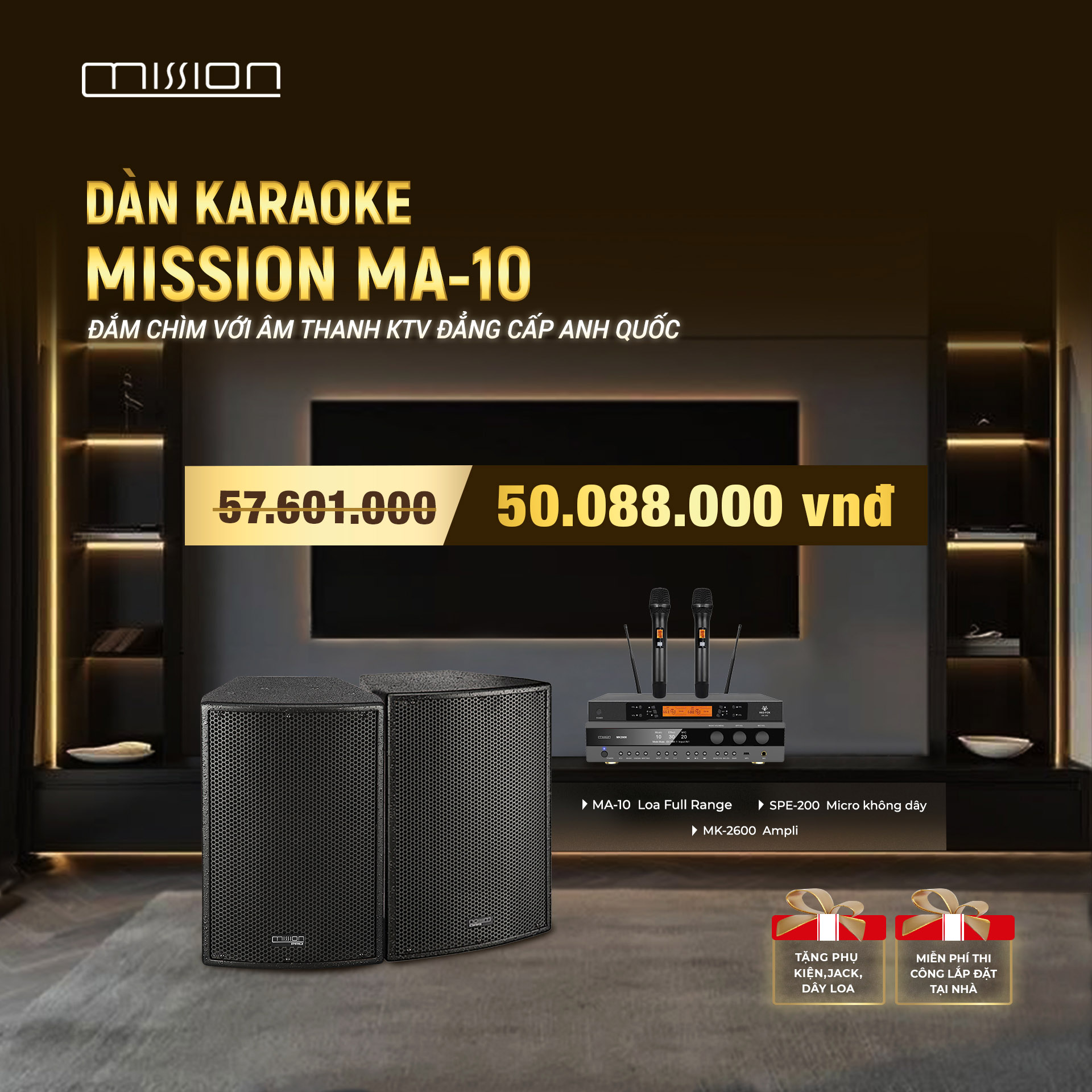 DÀN KARAOKE GIA ĐÌNH MISSION MA-10-2 1 DÀN KARAOKE GIA ĐÌNH MISSION MA-10-2