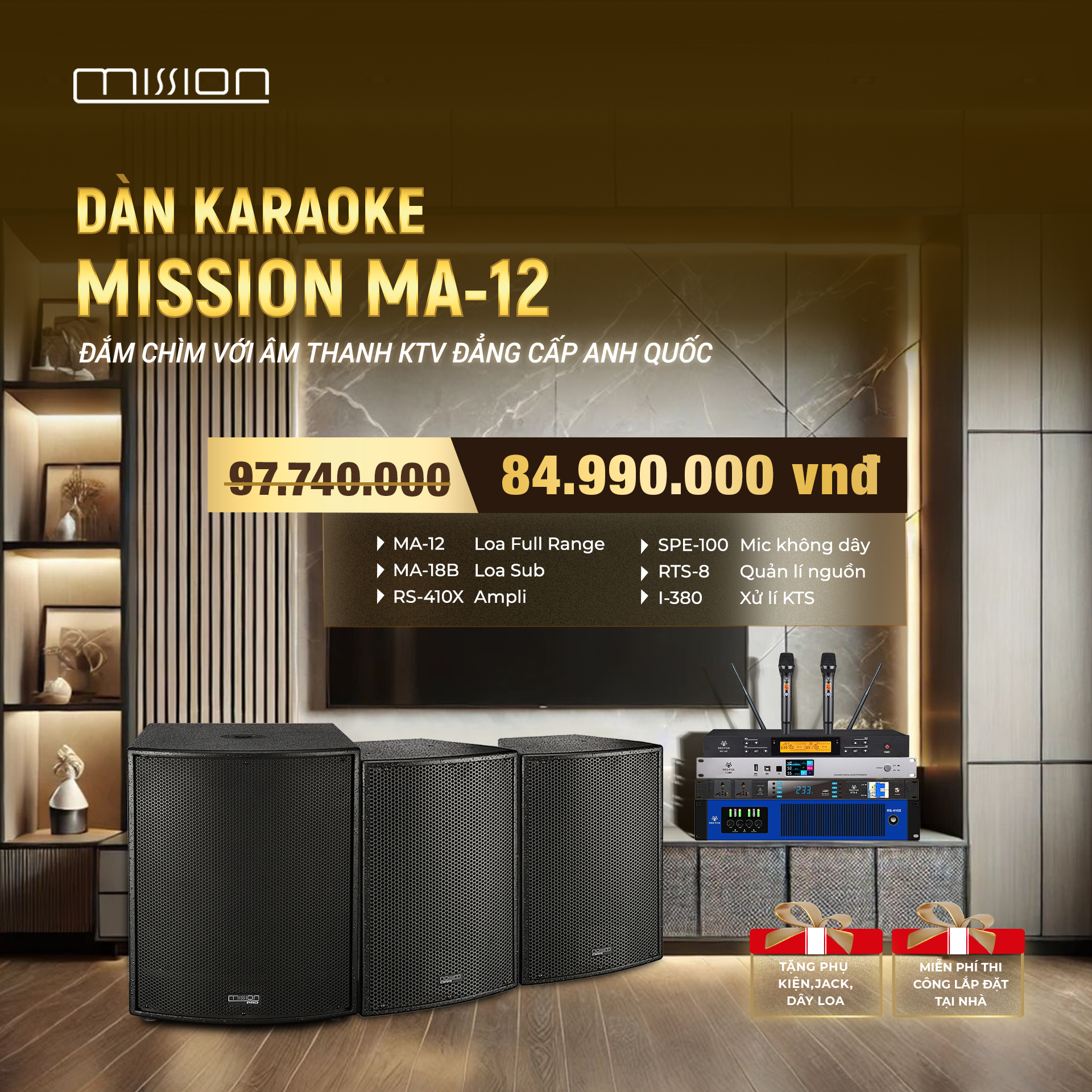 DÀN KARAOKE GIA ĐÌNH MISSION MA-12-10 1 DÀN KARAOKE GIA ĐÌNH MISSION MA-12-10