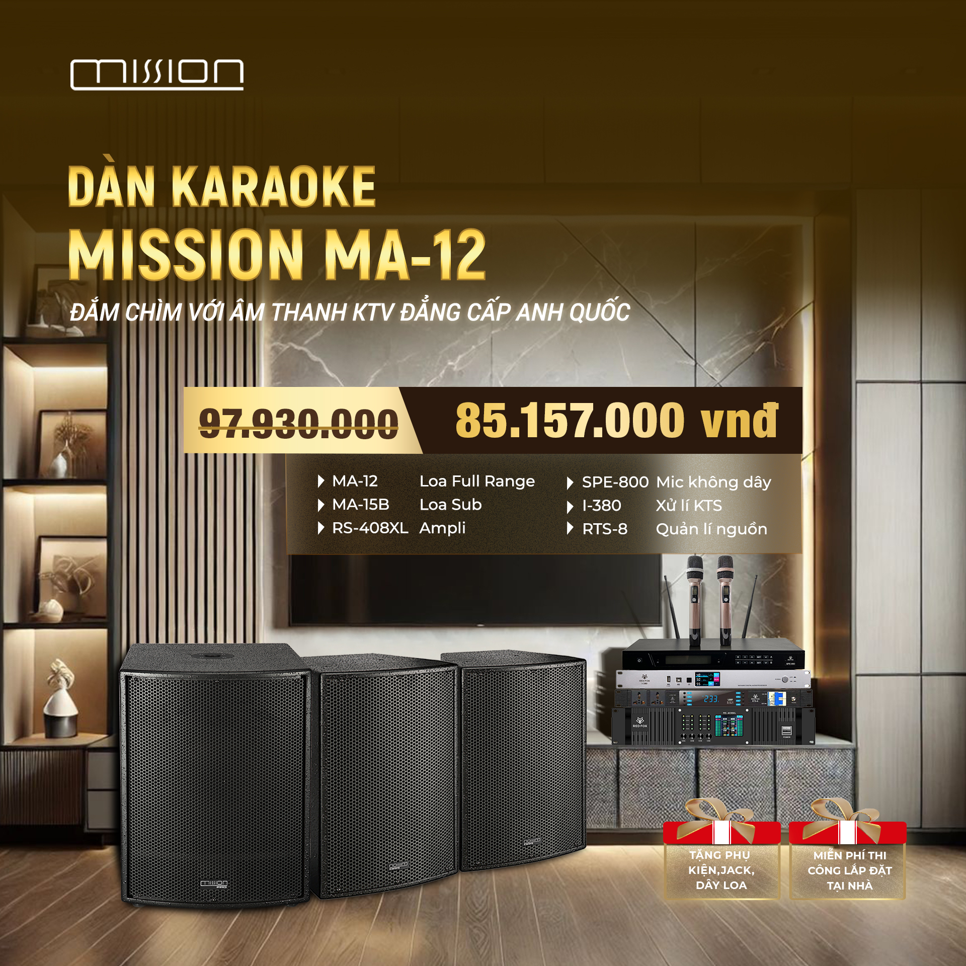 DÀN KARAOKE GIA ĐÌNH MISSION MA-12-12 1 DÀN KARAOKE GIA ĐÌNH MISSION MA-12-12