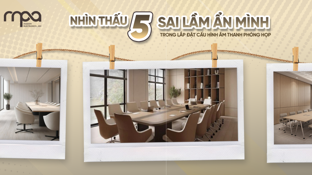 5 sai lầm khi thiết kế âm thanh phòng họp và âm thanh hội nghị